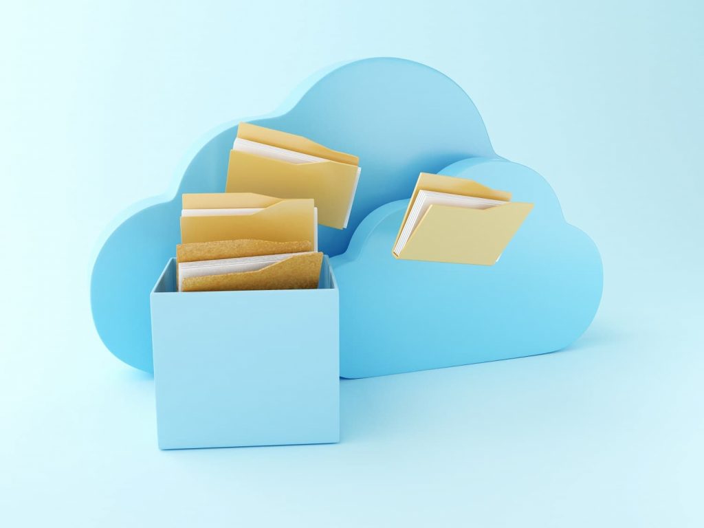 Portada almacenar archivos en la nube