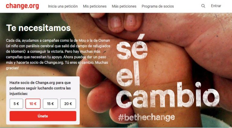 ¿Qué es Change.org, la gran plataforma del activismo 'online'? | Ayuda