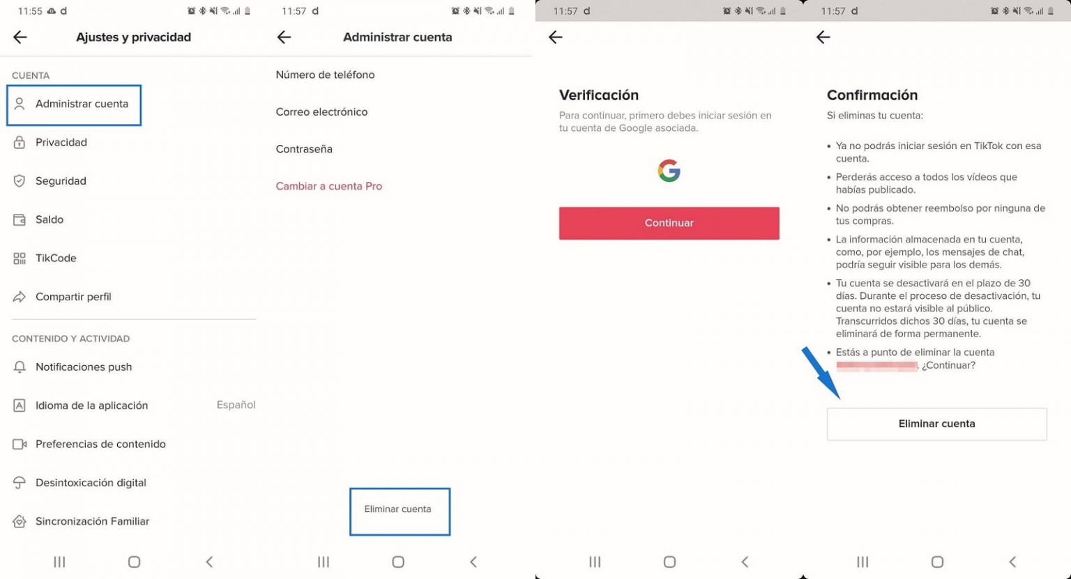 Como Borrar Una Cuenta De Tiktok Que No Es Mia