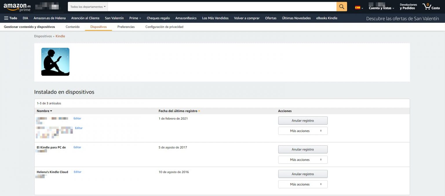 ¿Cómo cerrar sesión de Amazon/Amazon Prime en todos los dispositivos?